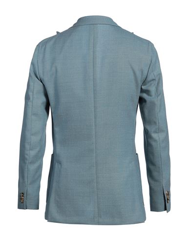 Boglioli Man Blazer Turquoise Size 38 Wool