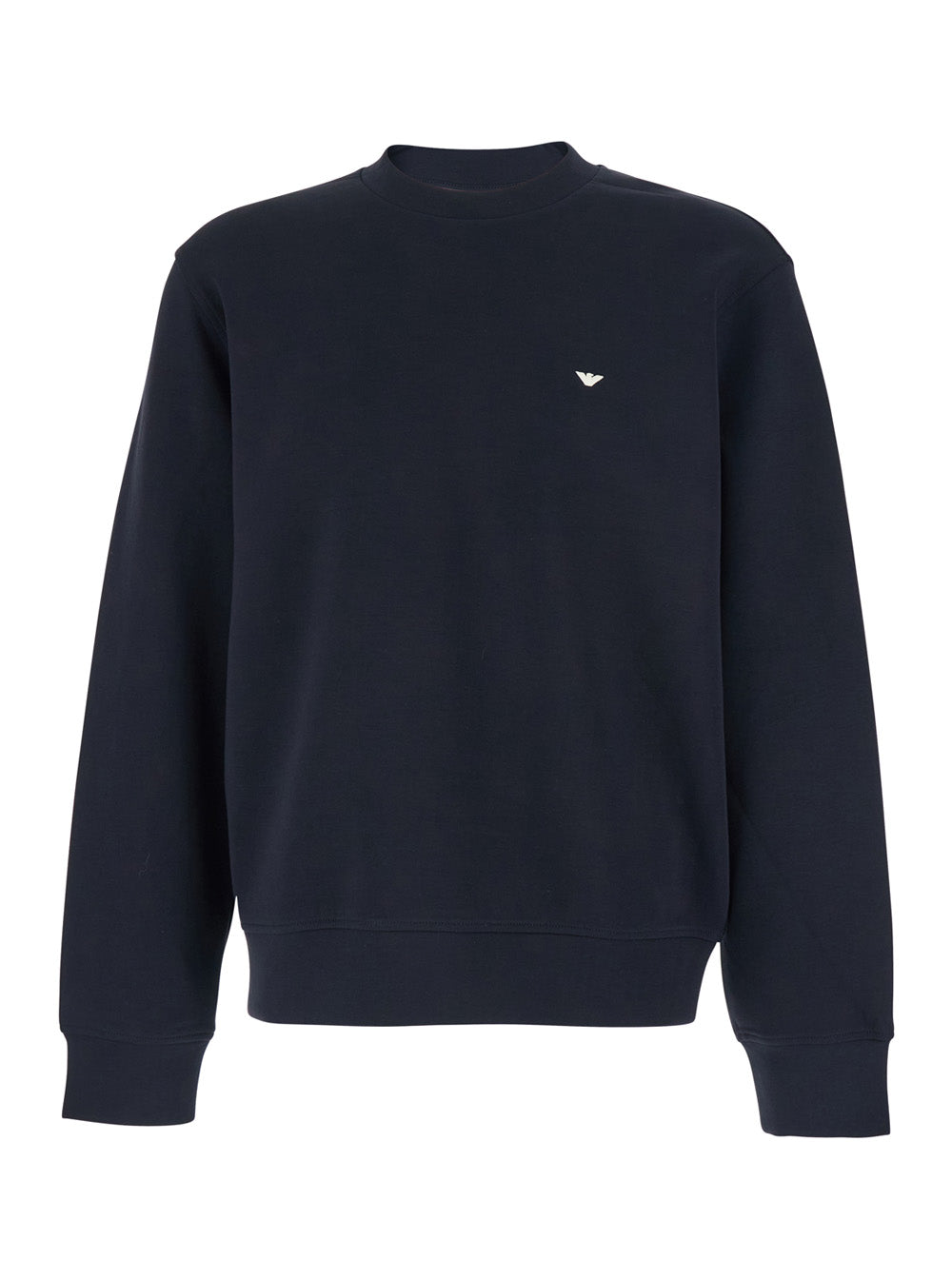 Logo-Embroidered Cotton-Blend Sweatshirt — Blue
