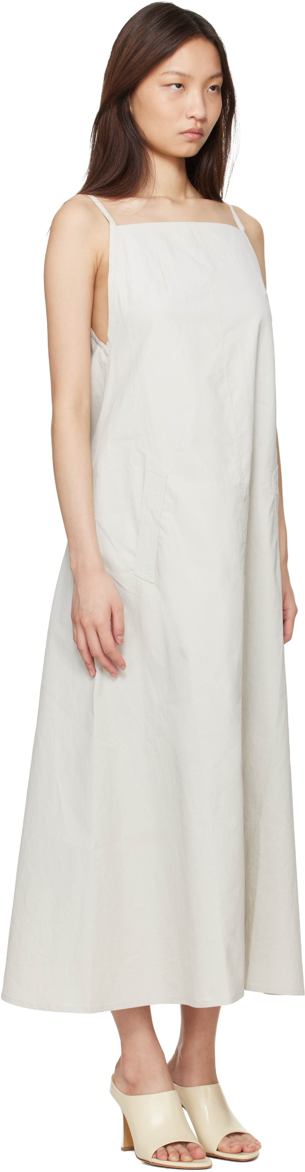 Beige Chrono Maxi Dress