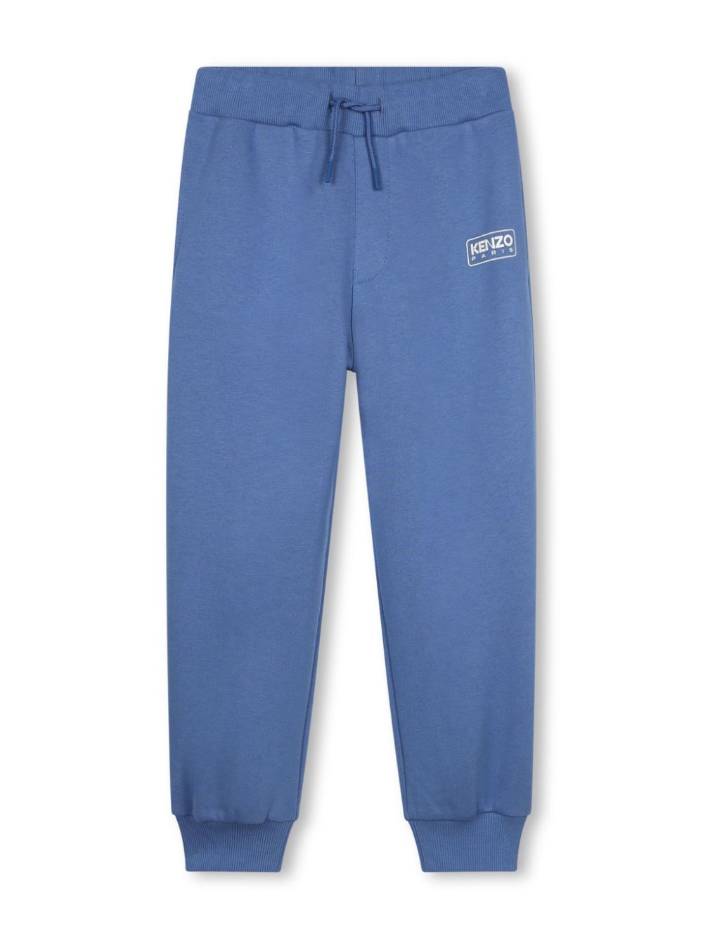 Logo-print cotton track pants - Blue