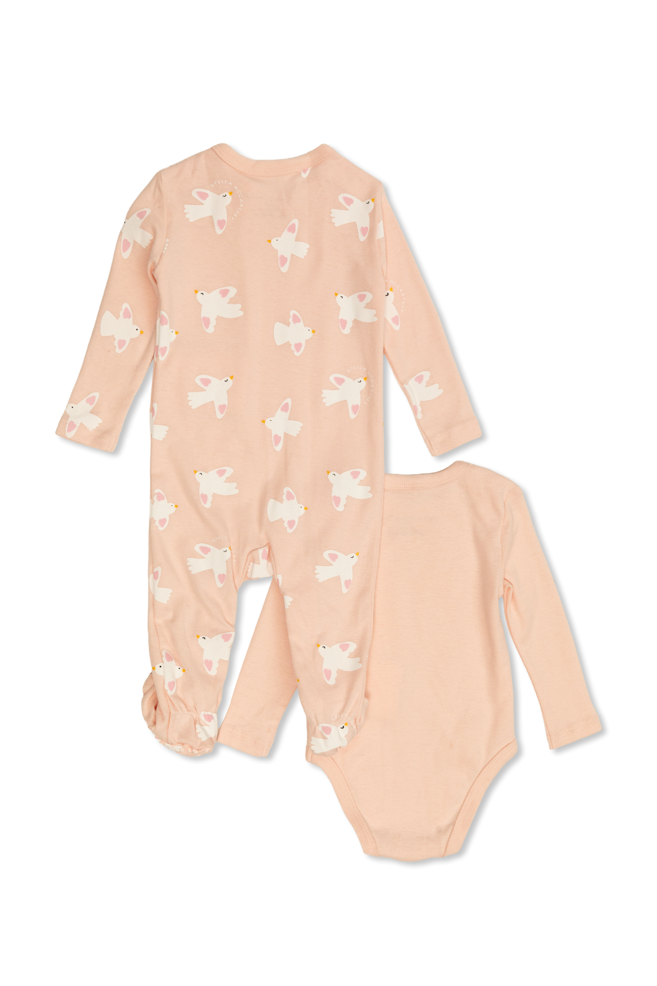 Baby Set: Bodysuit And Sleepsuit, Unisex, Pink