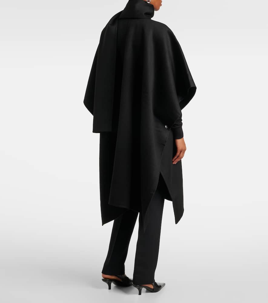 Doublé scarf-detail wool coat