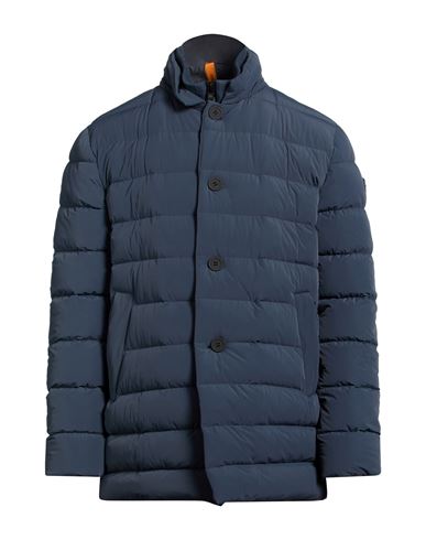 Man Puffer Blue Size XL Nylon, Elastane