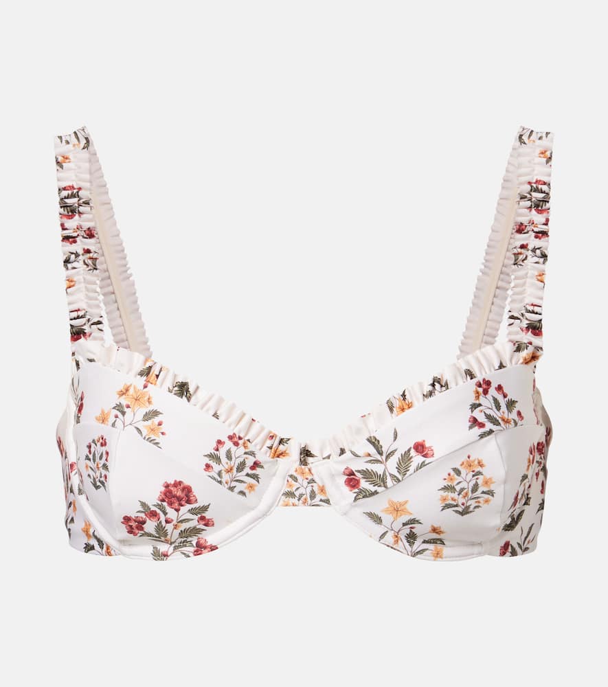 Floral bikini top