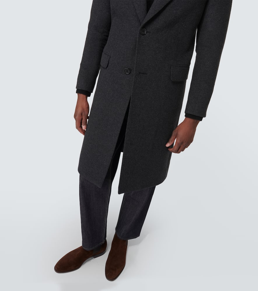 Wool-blend overcoat