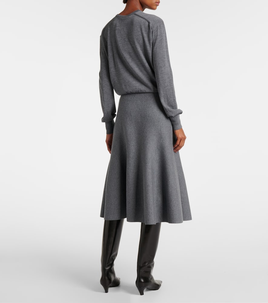 Odil knitted wool-blend midi skirt