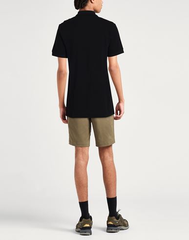 Man Polo shirt Black Size S Cotton, Polyester, Elastane