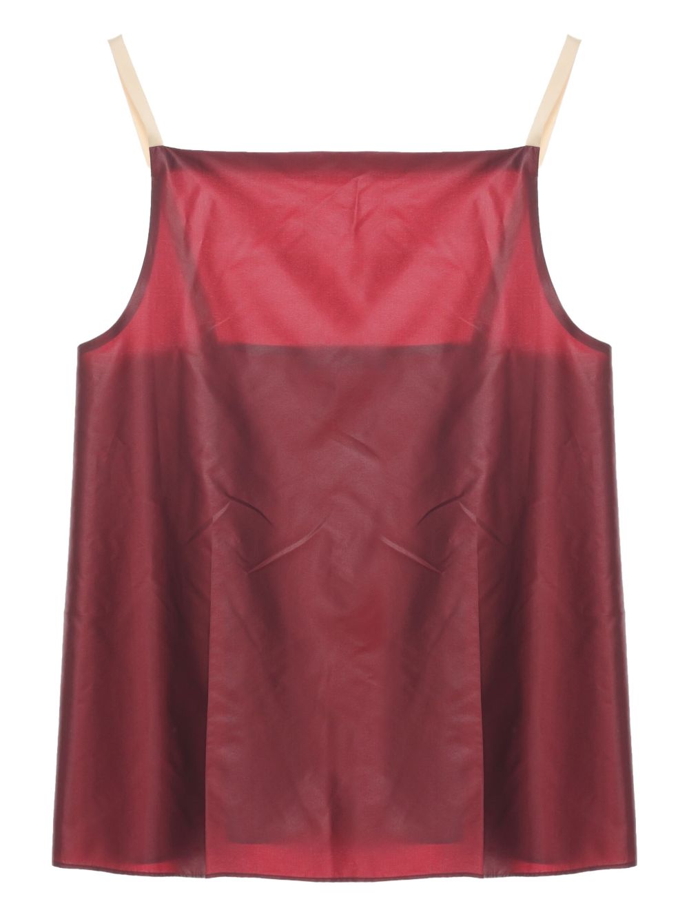 Carven satin tank top - Red