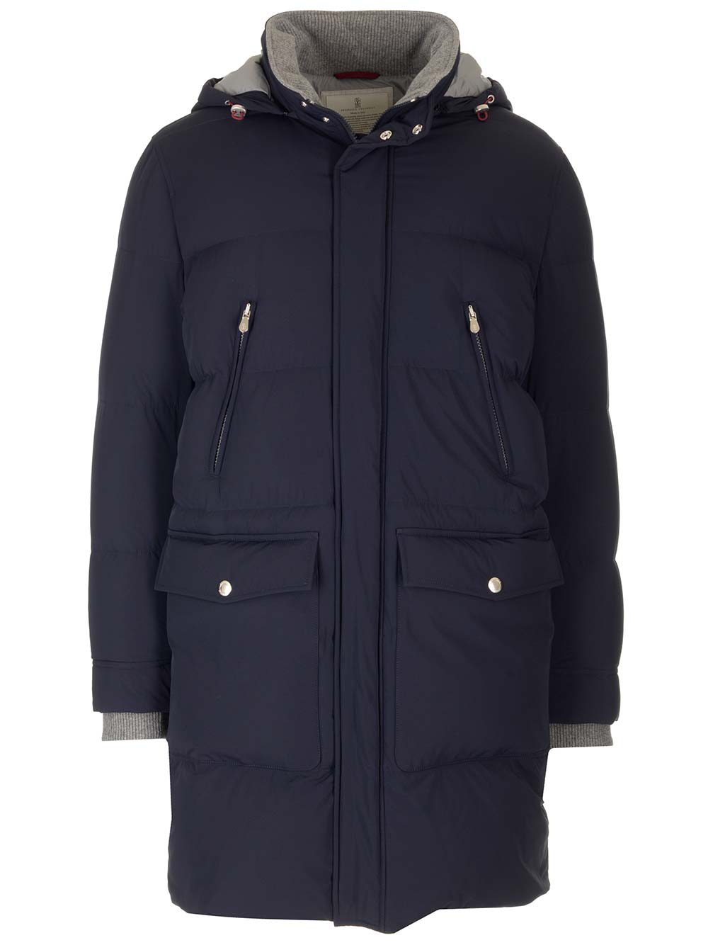 Hooded padded coat - Blue