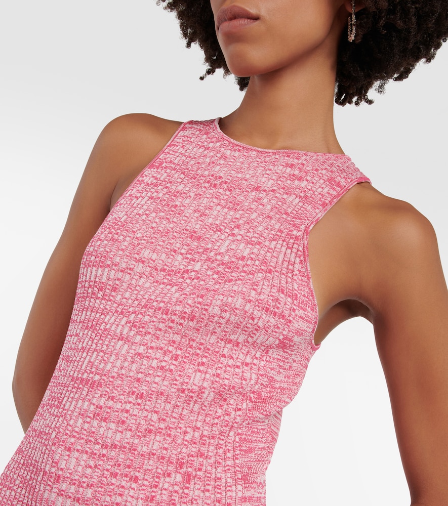 Ganni Ribbed-knit midi dress
