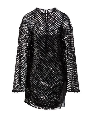 Woman Mini dress Black Size 4 Polyester, Polyamide
