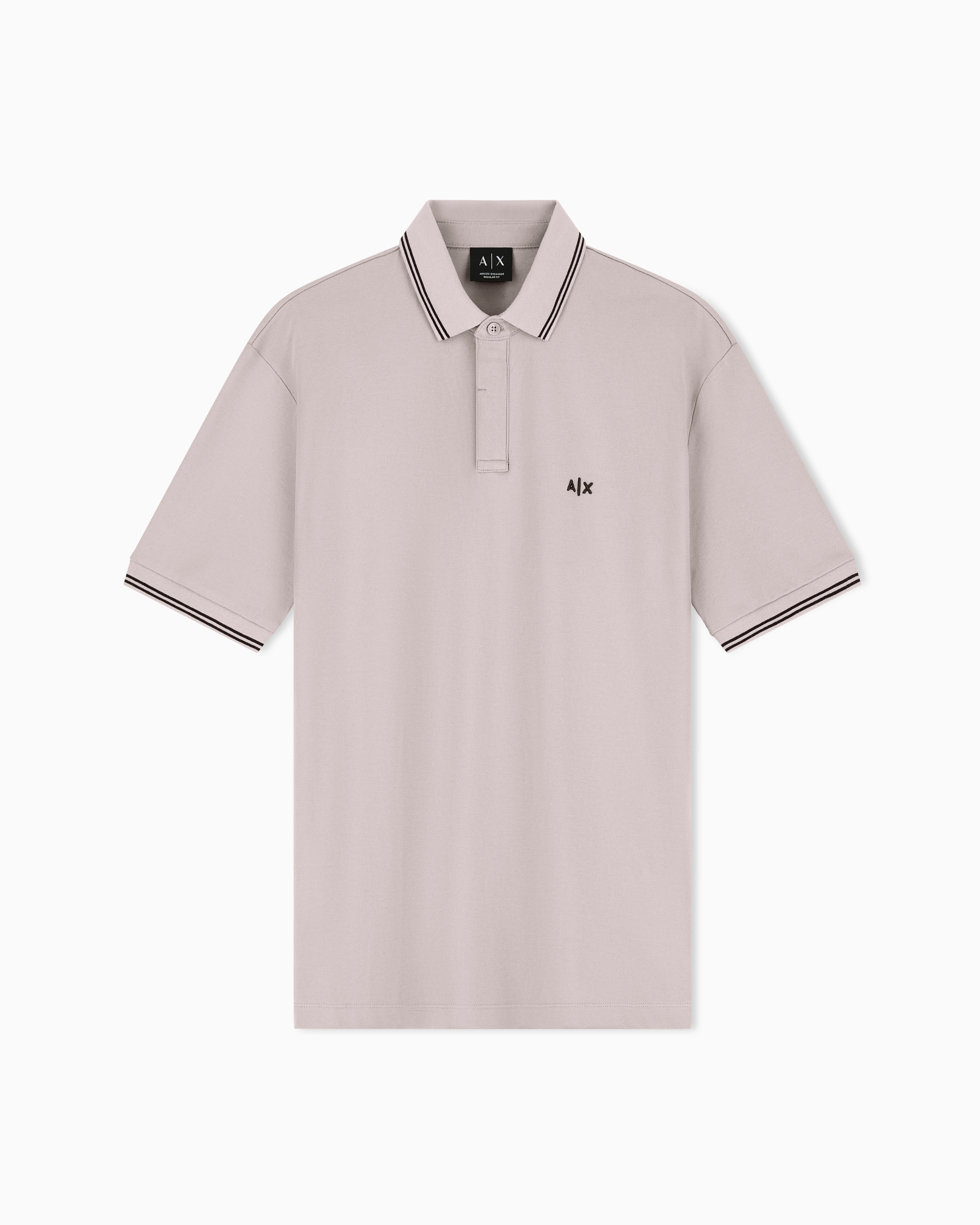 Regular fit polo shirt in stretch cotton piquet
