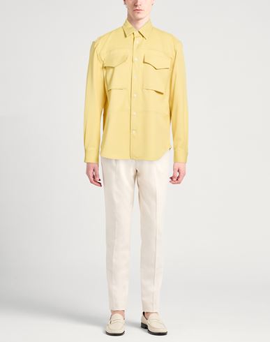 Man Shirt Yellow Size 15 ½ Wool
