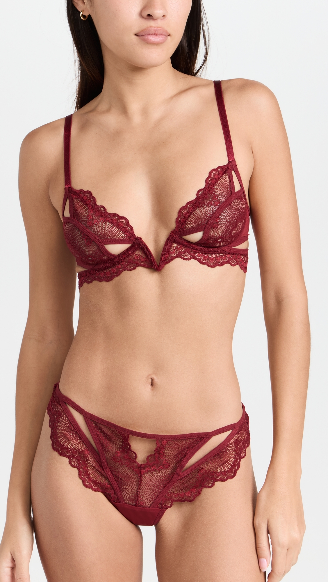 Kane Cutout Thong Ruby