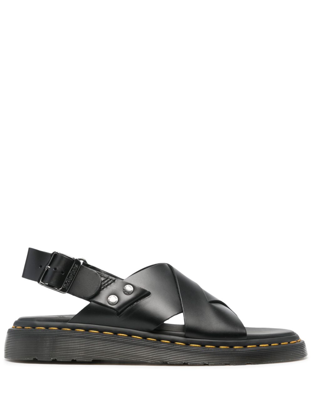 Zane Brando leather sandals - Black