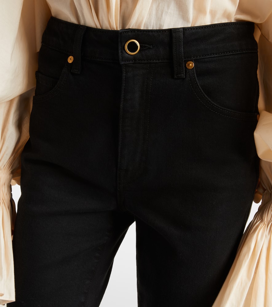 Vivian high-rise cropped flared jeans