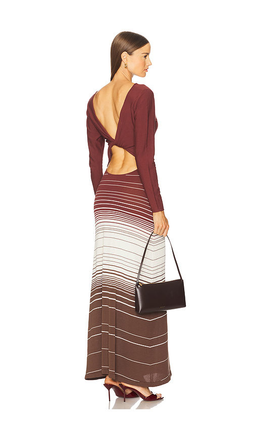 FAITHFULL Idun Maxi Dress in Burgundy. - XS also in