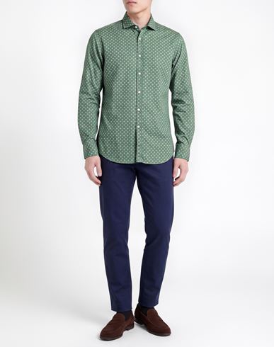 B. d.baggies Man Shirt Green Size 16 Cotton