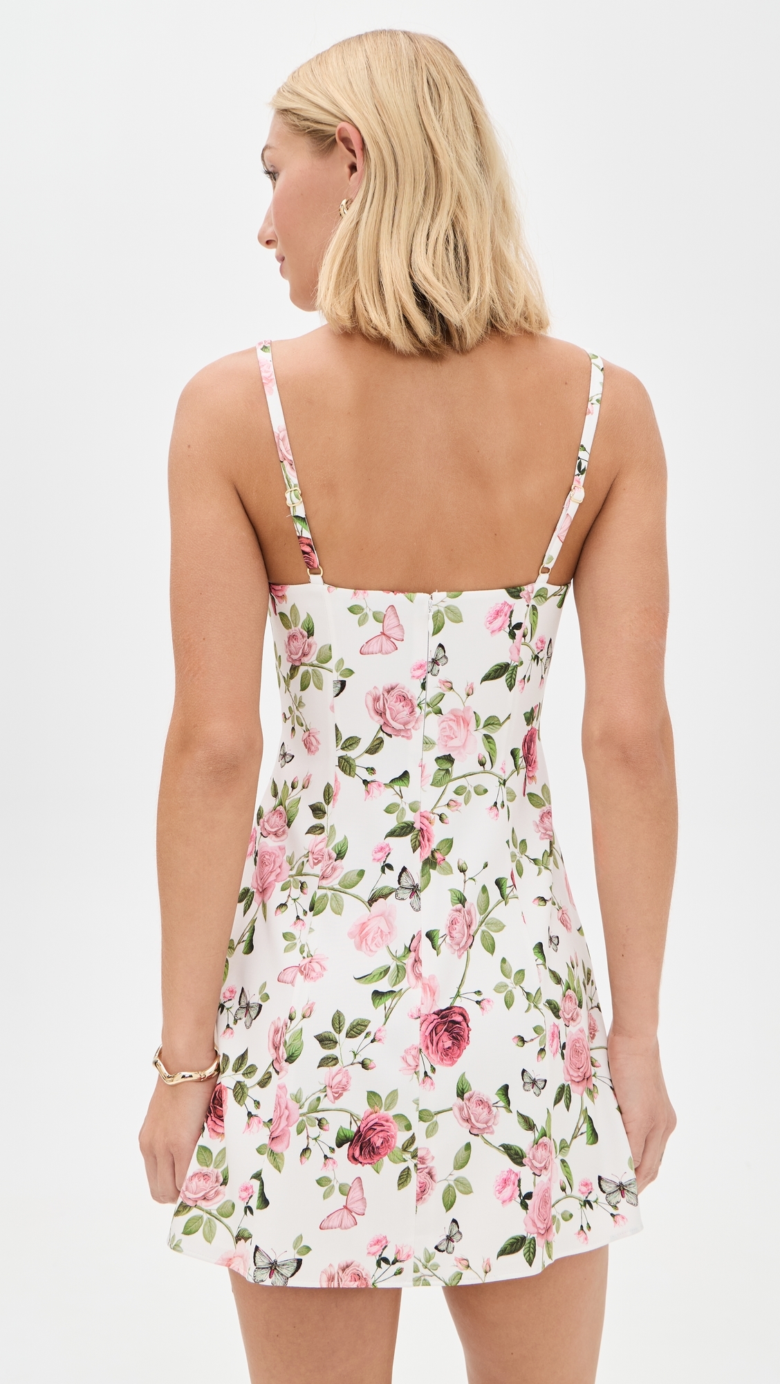 Julia Mini Dress Garden Gossip Off White