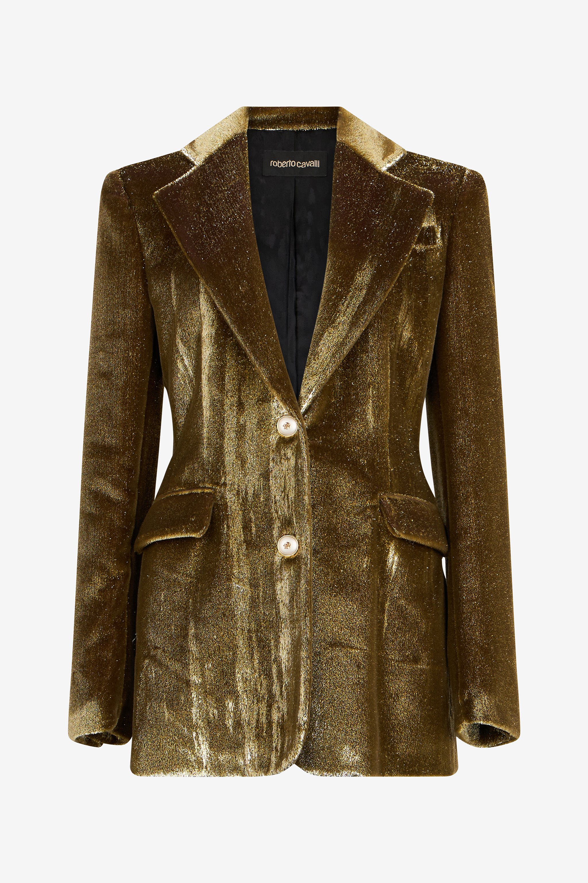 Gold Velvet Blazer