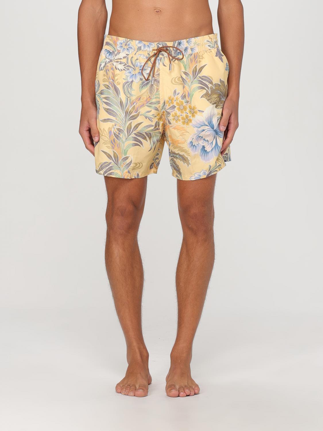 Floral-print swim shorts - Neutrals