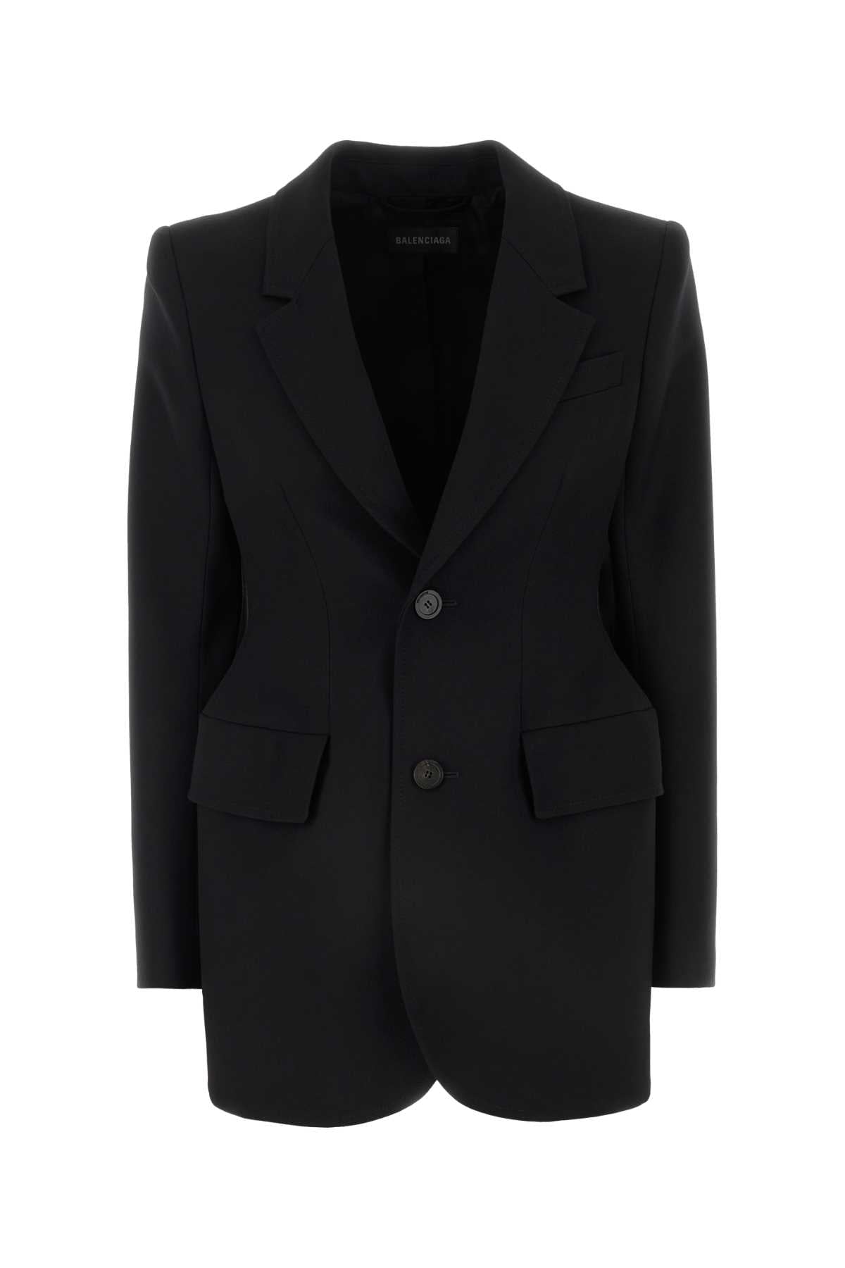 Wool Blazer — Black