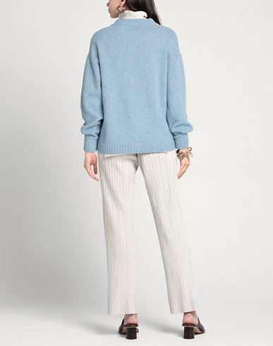 Woman Cardigan Light blue Size L Wool, Cashmere