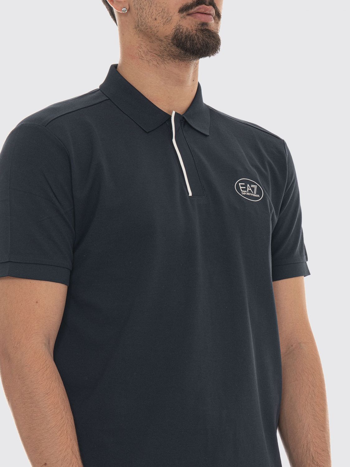 Polo Shirt Men color Blue