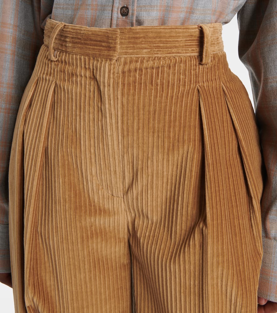 Pip cotton corduroy wide-leg pants