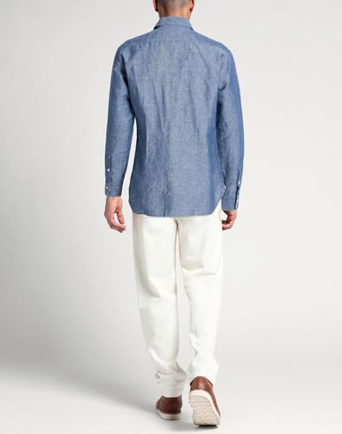 Man Denim shirt Blue Size 15 ½ Linen, Cotton