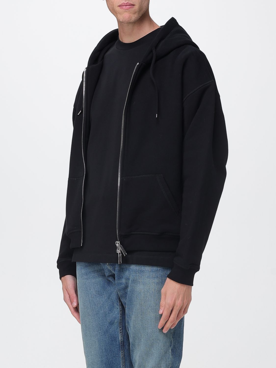 Sweatshirt Men color Black