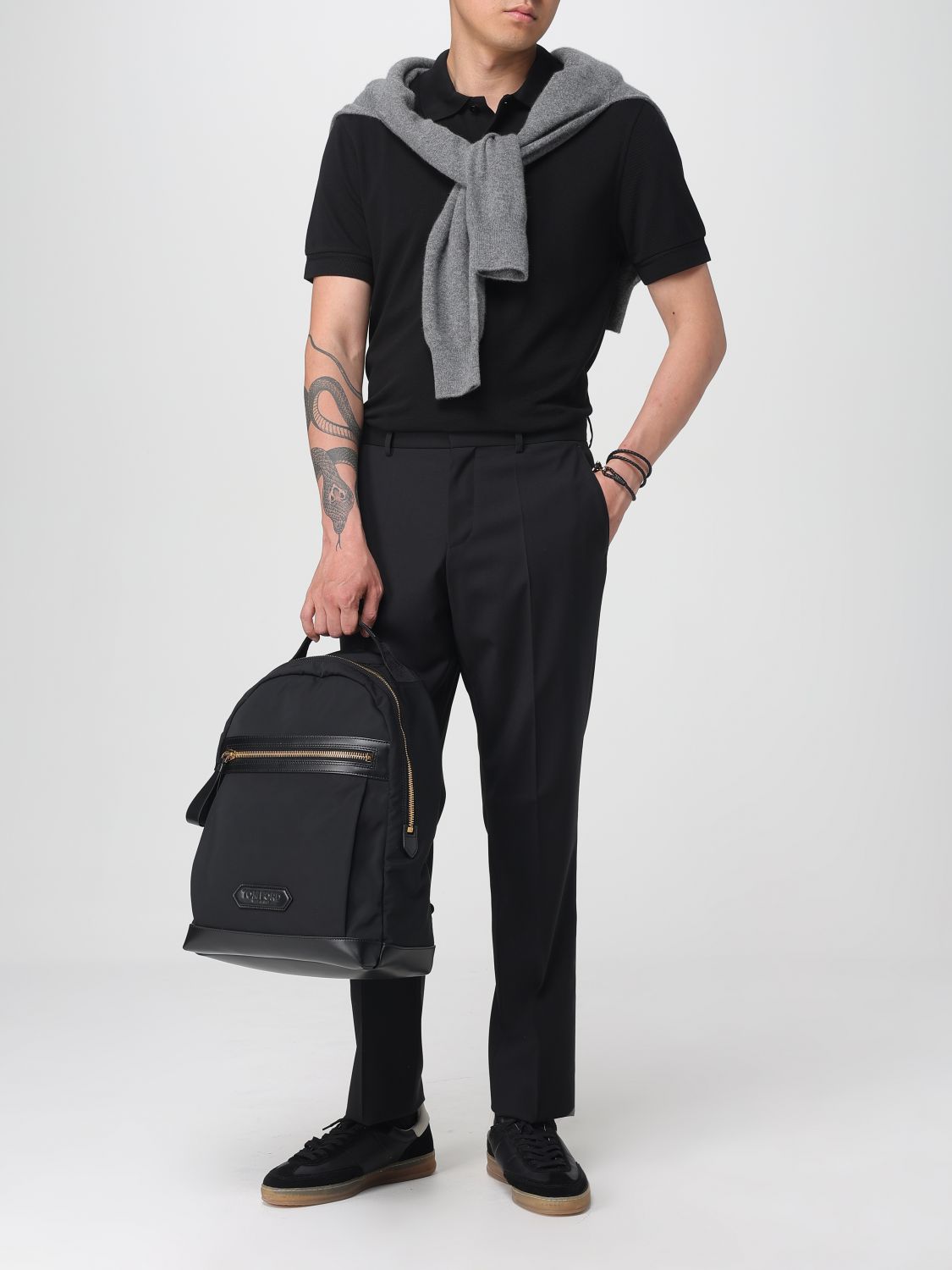 Polo Shirt Men color Black
