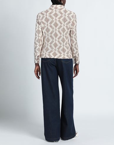 Nenè Woman Jacket Cream Size 4 Cotton, Polyamide