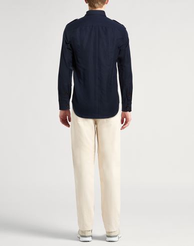 Man Shirt Midnight blue Size 15 ½ Linen, Cotton