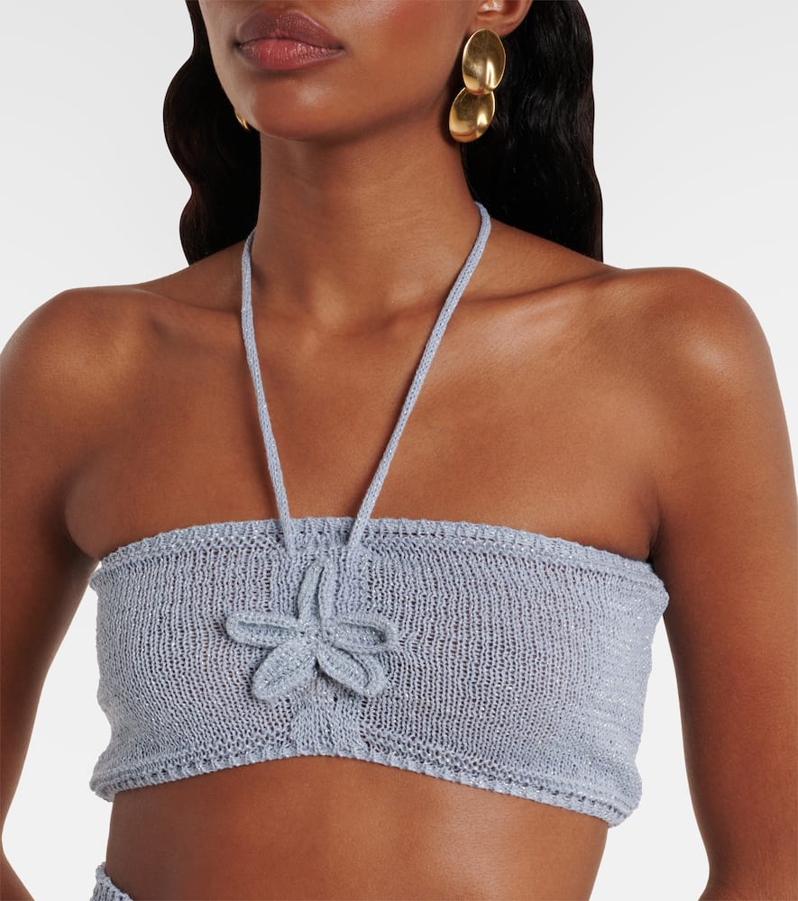 Zorya glitter halterneck top