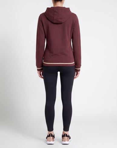 Woman Sweatshirt Brown Size XS Cotton, Elastane