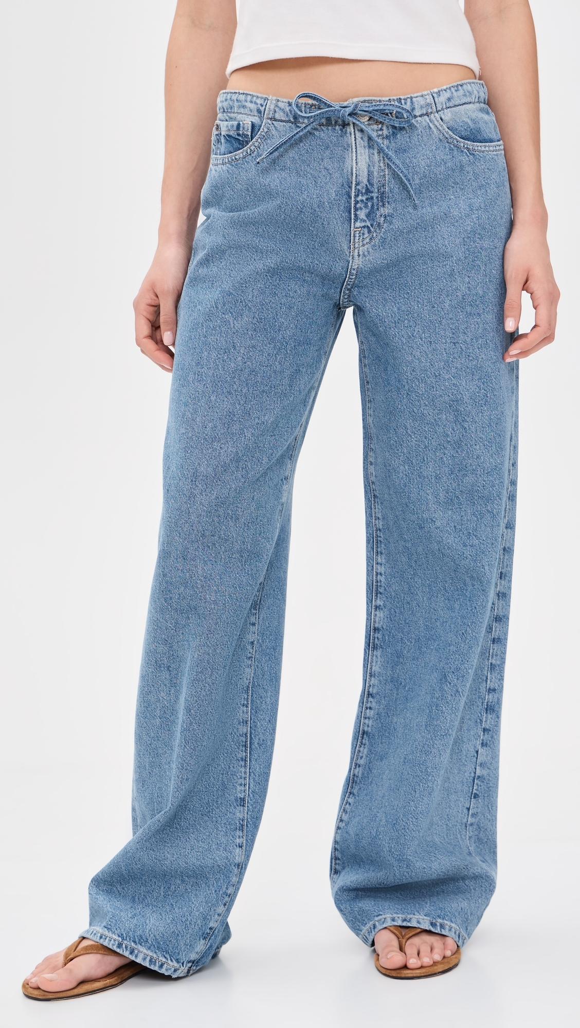 The Big Easy Pull On Wide Leg Jeans Cleo