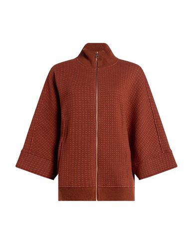 Woman Jacket Rust Size 4 Merino Wool