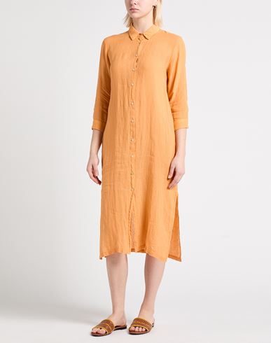 Woman Midi dress Marigold Size 10 Linen