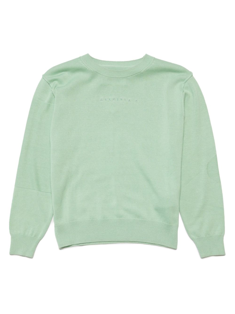 Logo-embroidered pullover - Green