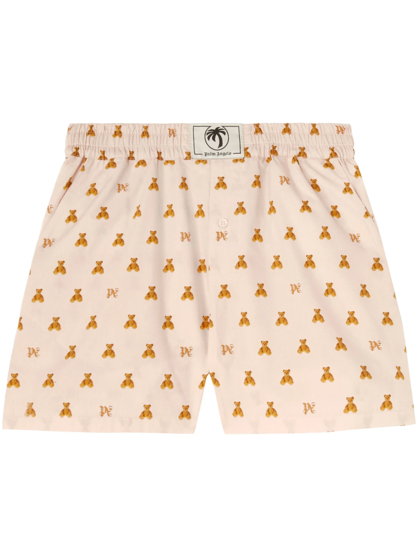 Soft Pink Monogram Shorts