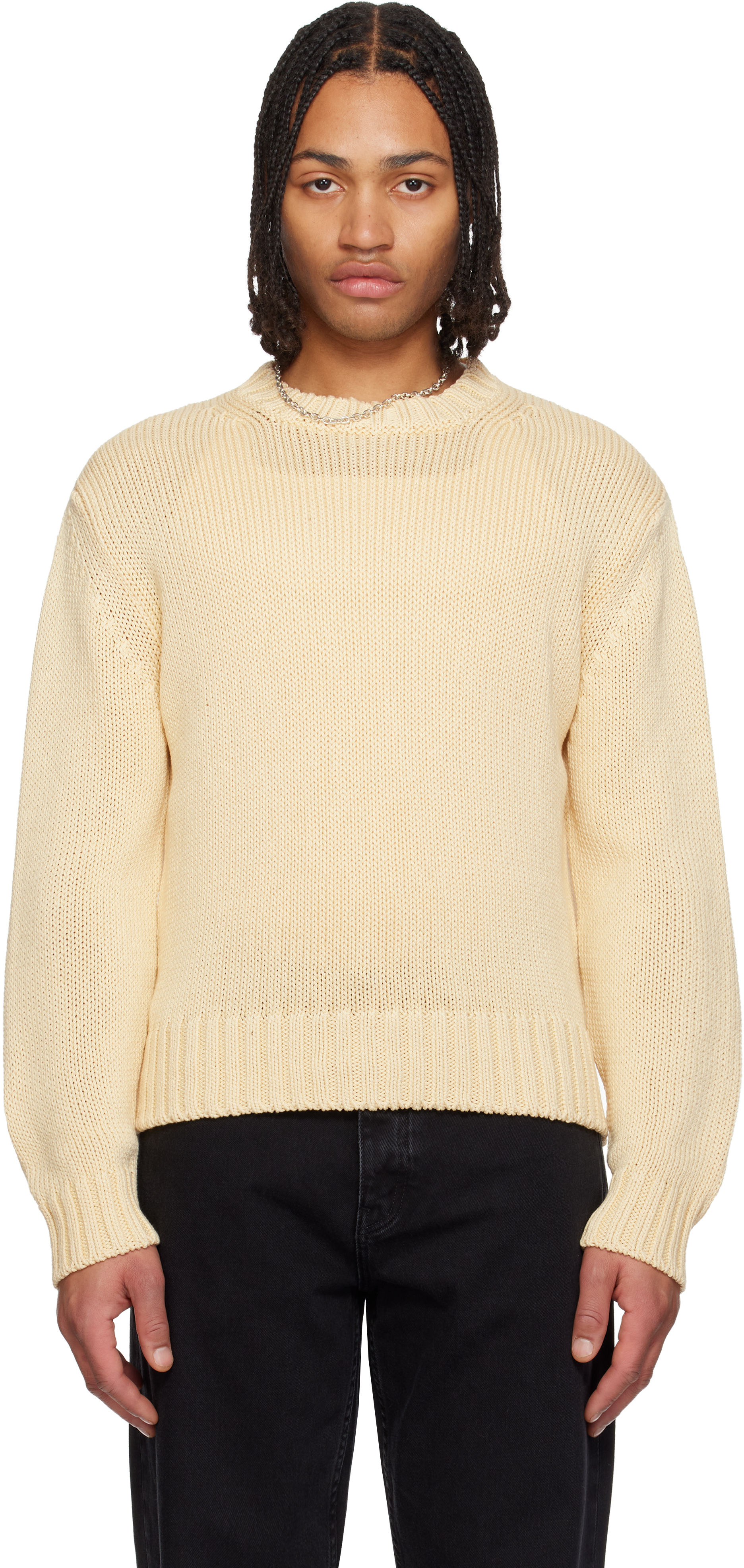 Yellow Frederik Cotton Sweater
