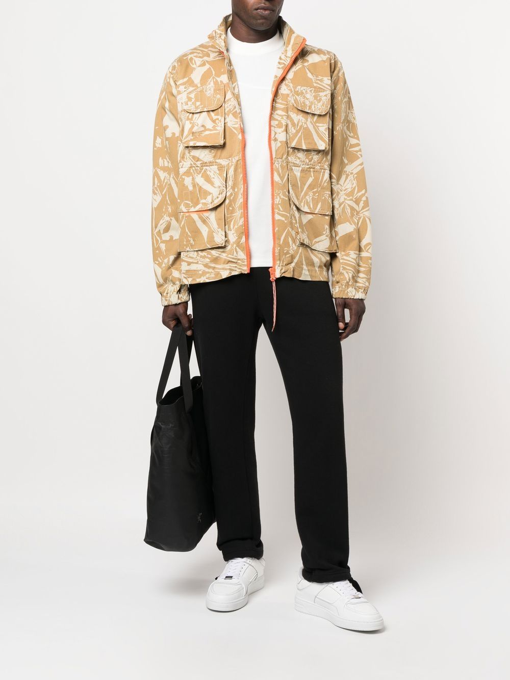 Crinkle Camo Cargo Jacket