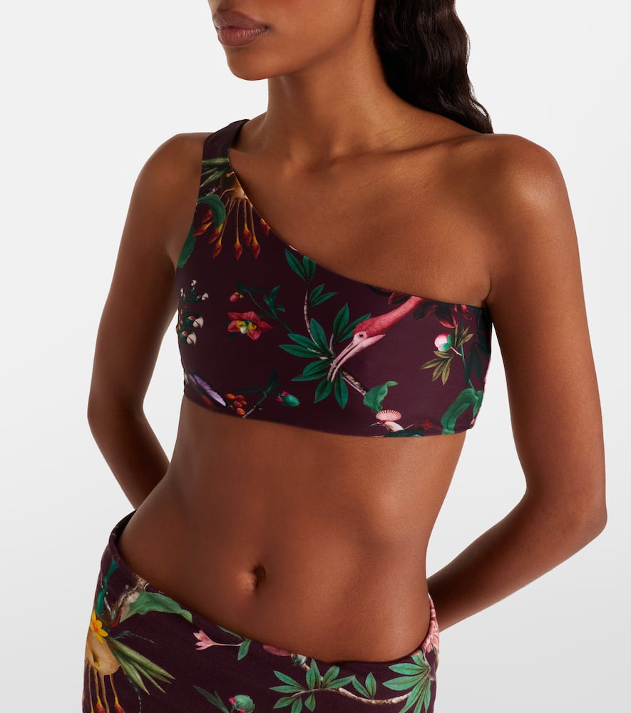 Goddess printed bikini top