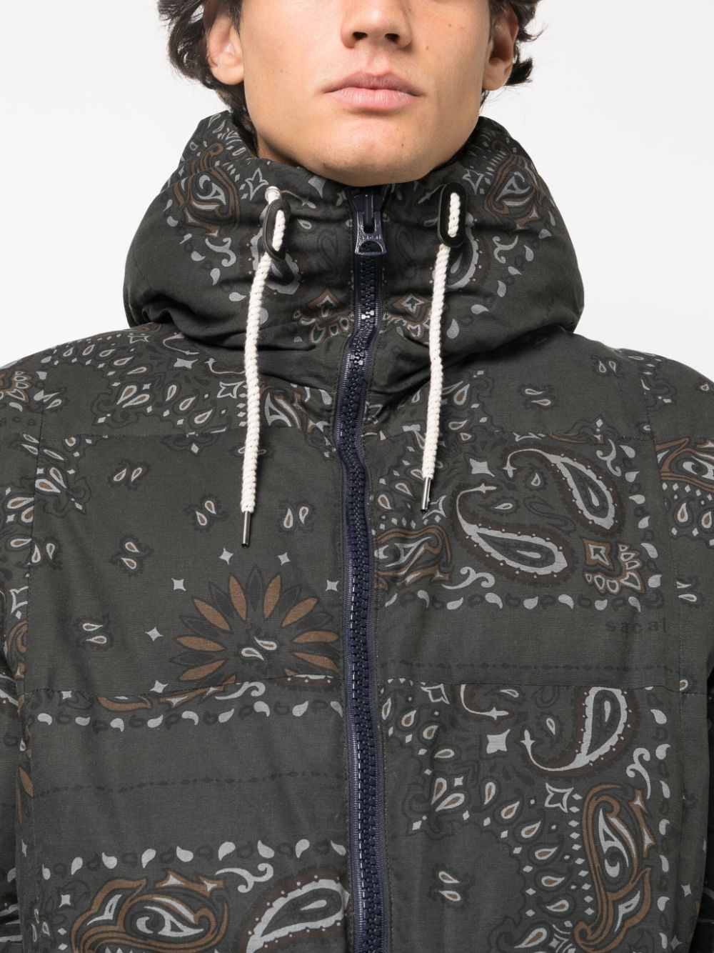 - Bandana Print Down Jacket