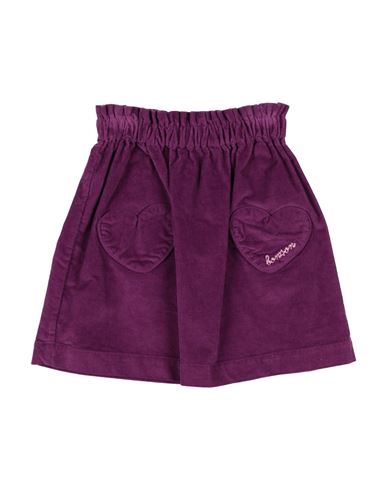 Kid Girl Kids' skirt Purple Size 10 Organic cotton, Elastane