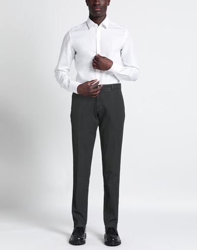 Man Pants Navy Size 46 Cotton, Elastane