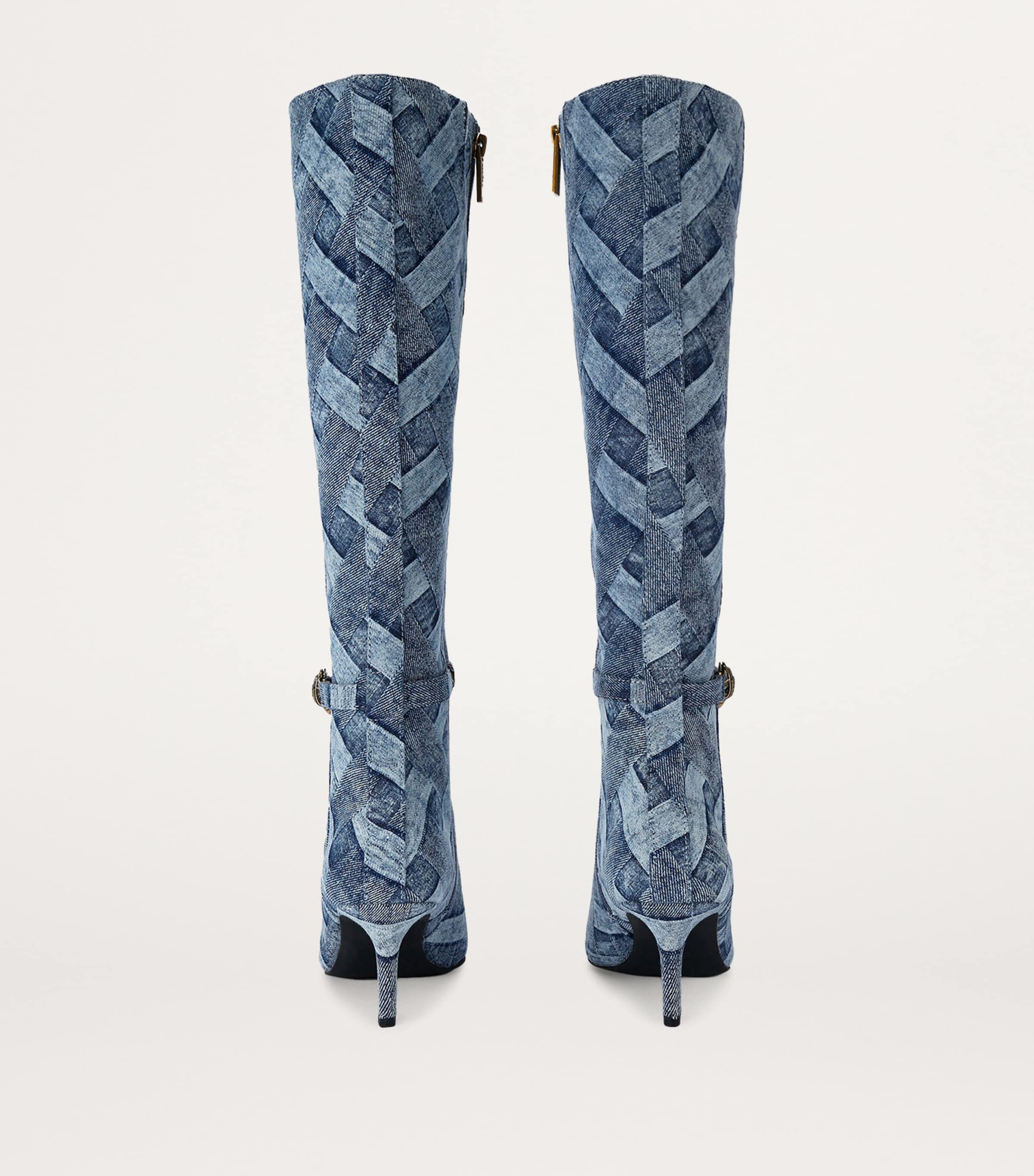 Denim Kensington Flexi Knee-High Boots