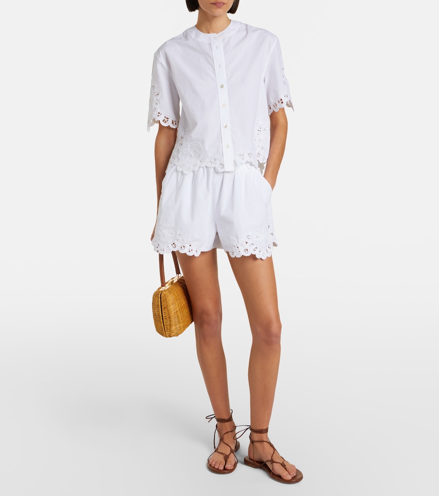 Vivaldi embroidered cotton shorts