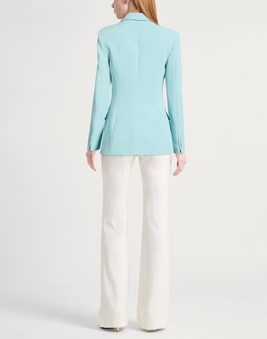 Woman Blazer Light green Size L Polyester, Elastane